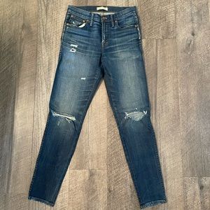 Madewell distressed skinny Jean